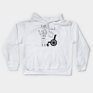 Cerebral palsy dad Kids Hoodie